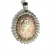 Anhänger Mandile 1922 Dame Cammei  in Silber 2MCICM219